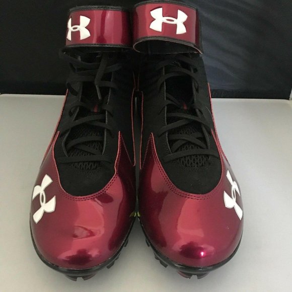 Men\'s Under Armour Spine Football Cleats Red/Black main image 7